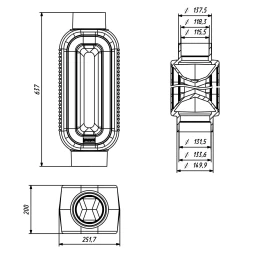 Конвектор "Октава" 130-150 черный